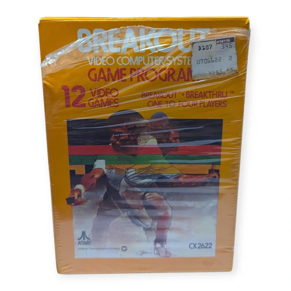 Atari 2600 Breakout Game Program CIB Cartridge Manual Box CX2622‎ Vintage 1978